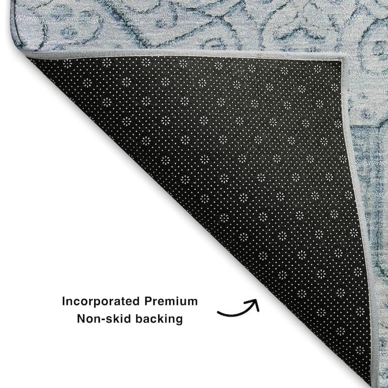 Premium Washable Super Soft Traditional Mosaic Mayfield Rug