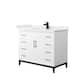 Option White, Black Trim, White Cultured Marble Top