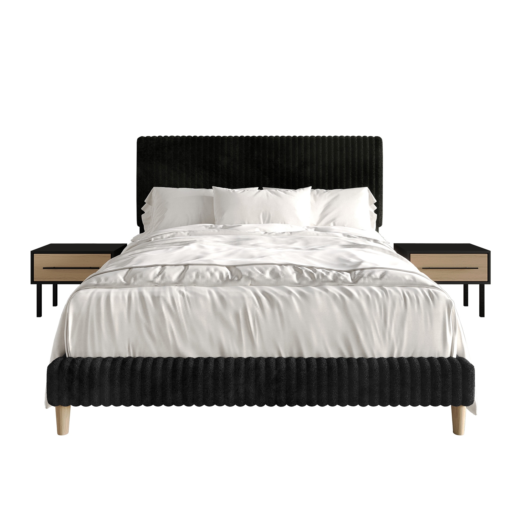 CraftPorch Minimalist 3-Pieces Bedroom Set