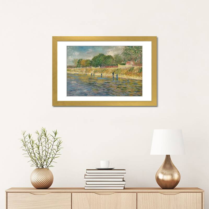 iCanvas "Bank Of The Seine, 1887" by Vincent van Gogh