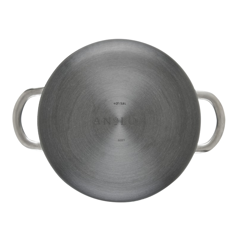 Achieve Hard Anodized Nonstick Saucepot with Lid, 4 Quart, Teal