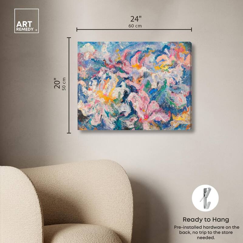 Pastel Riot II Canvas by Art Remedy, Gallery Wrapped