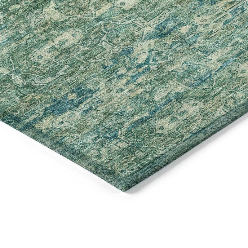 Machine Washable Indoor/ Outdoor Traditional Harmony Chantille Rug