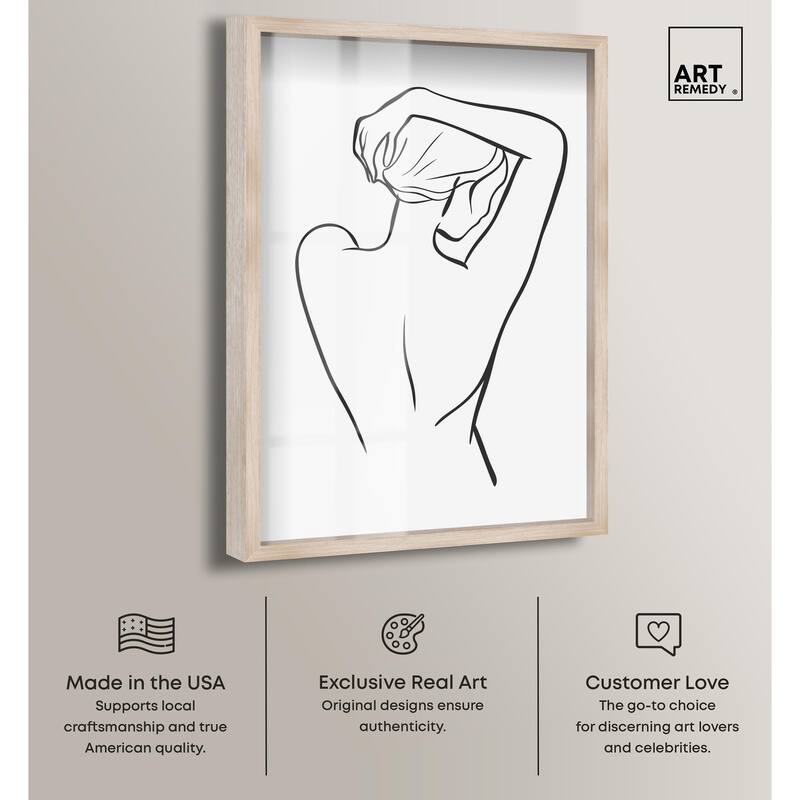 Woman in Contour Shadowbox by Art Remedy