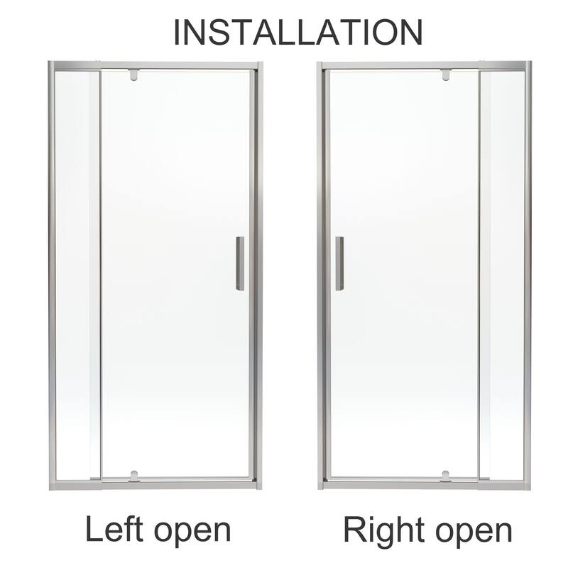 TOOLKISS Semi-frameless Pivot Shower Door