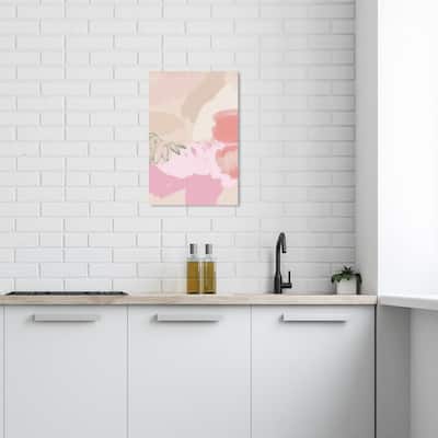 Wynwood Studio Canvas Abstract Abstract Strawberry Ice Cream Brown and Tan Modern & Contemporary Wall Art Canvas Print