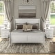 preview thumbnail 12 of 13, Furniture of America Mayday Traditional Solid Wood Sleigh Bed