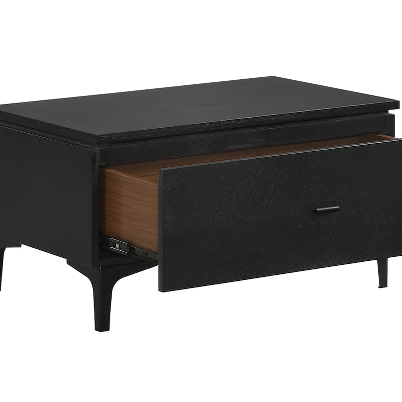 Legend 3 or 4 Piece Gray Fabric King or Queen Platform Bed and Nightstands Bedroom Set