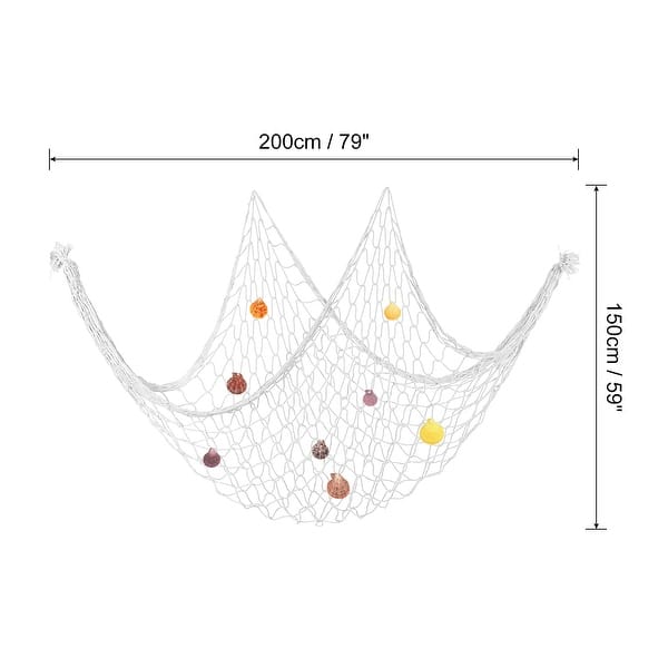 decorative fish net with shells 79 x 59 inch Nature Wall Decoration Colorful Sea and 10 Pcs Natural Starfish Ocean Themed Mediterranean Style Fishing Net for Beach Party,Wedding,photography Wall Decoration : Home very unique Fishing Net Decor, Fish Net