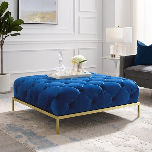 Gold leg ottoman discount