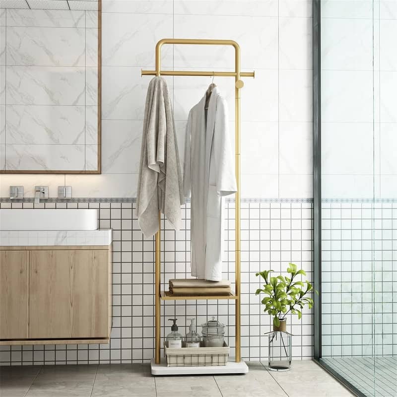 Gold Clothing Racks for Boutiques