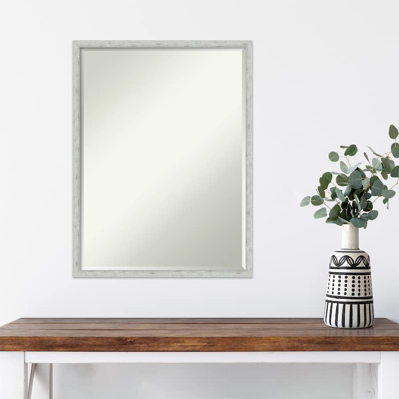 Imprint Half-Inch-Bevel Wood Framed Wall Mirror - Glass Size 18x24