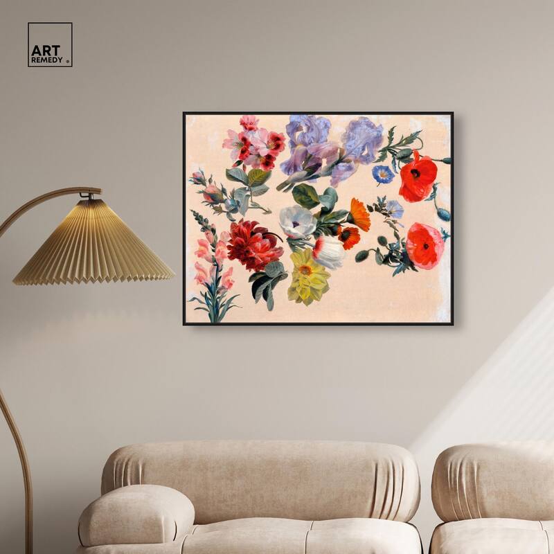 Summer Flowers Canvas by Art Remedy