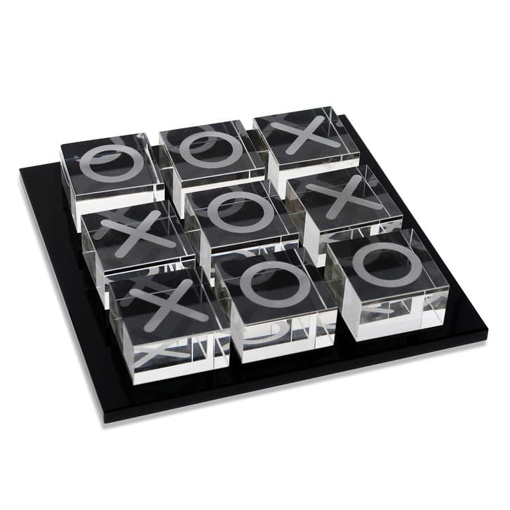 9" Crystal Tic Tac Toe Game