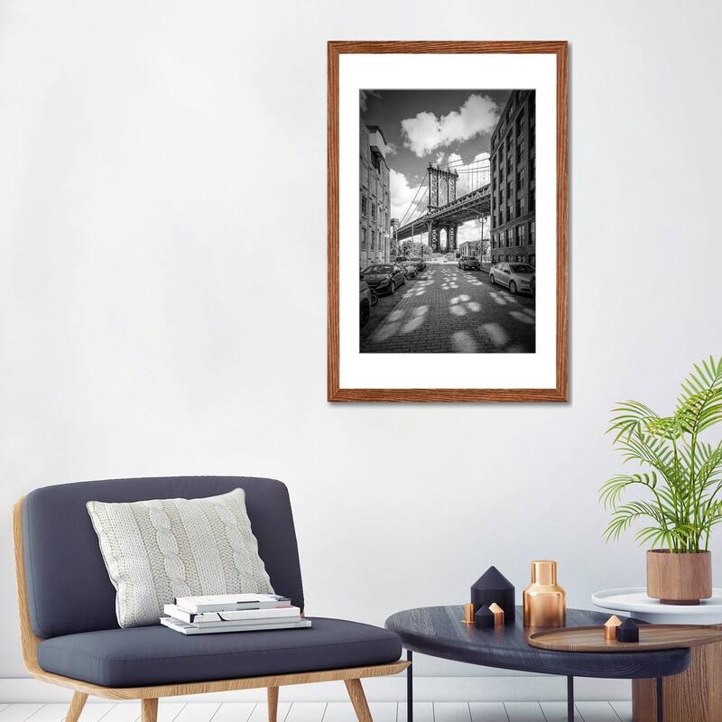 iCanvas "New York City Manhattan Bridge" by Melanie Viola PFA