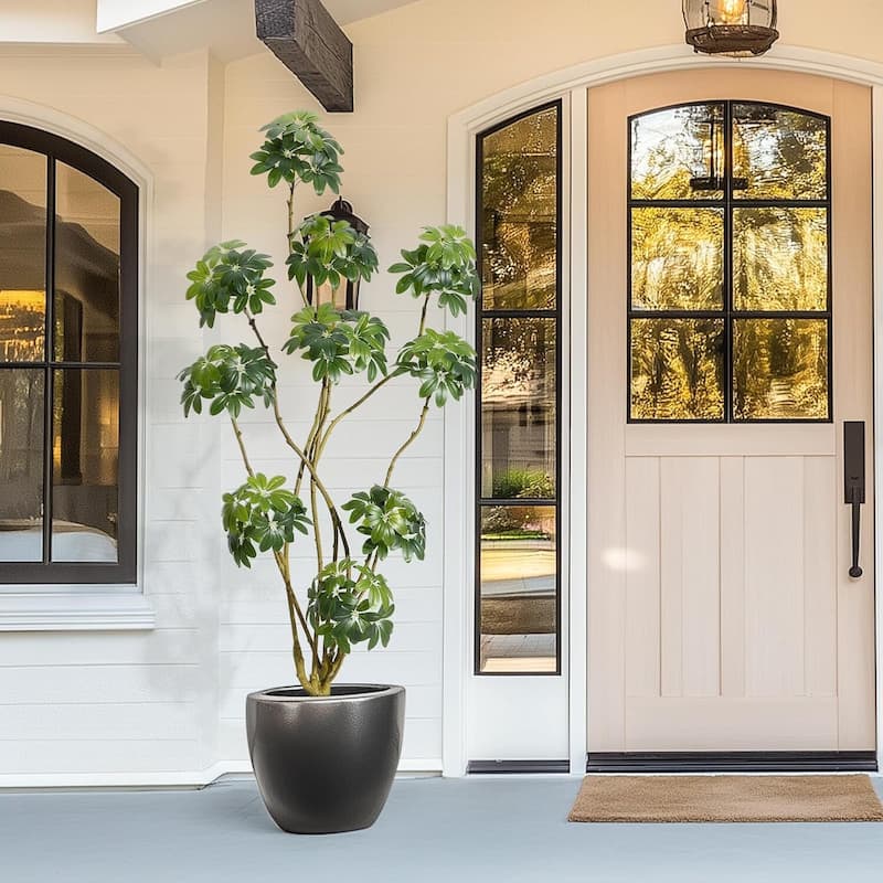 Artificial Umbrella Schefflera Tree, Fake Plant for Home Decor
