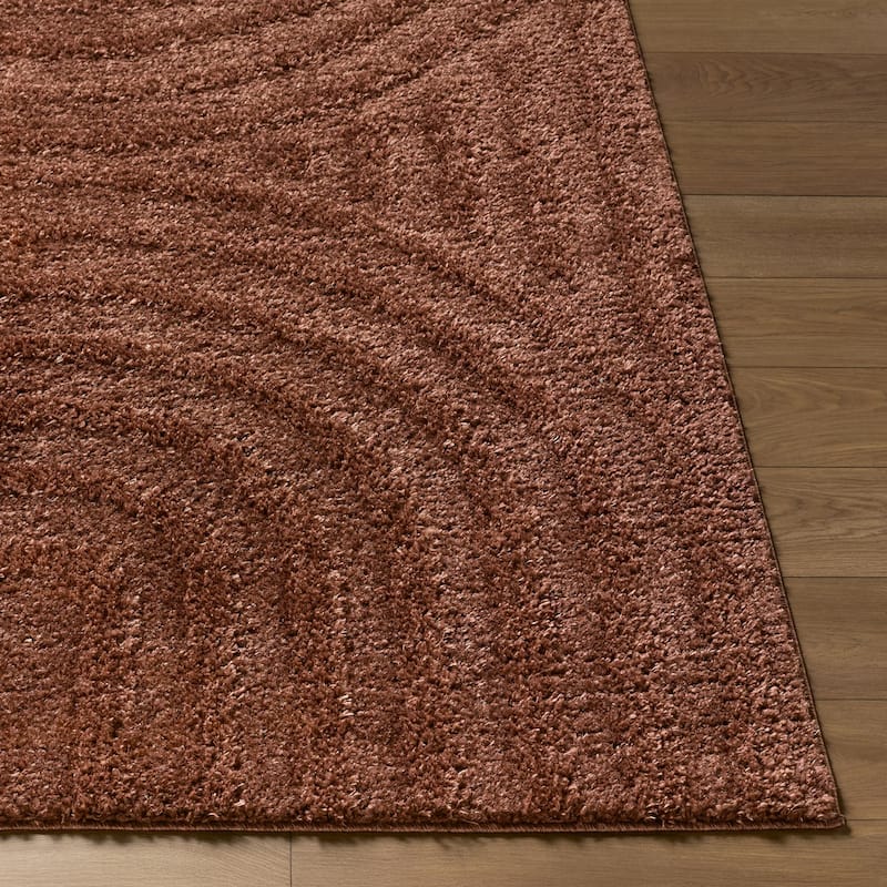 Livabliss Rodos Mod Neutral Rainbow Plush Area Rug