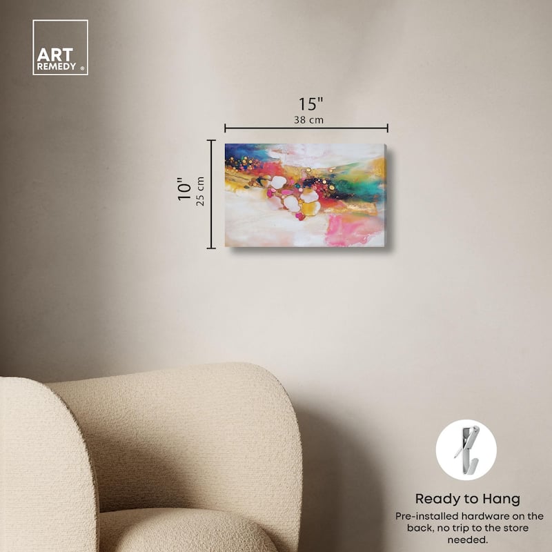 Vibrant Dabs II Canvas by Art Remedy, Gallery Wrapped