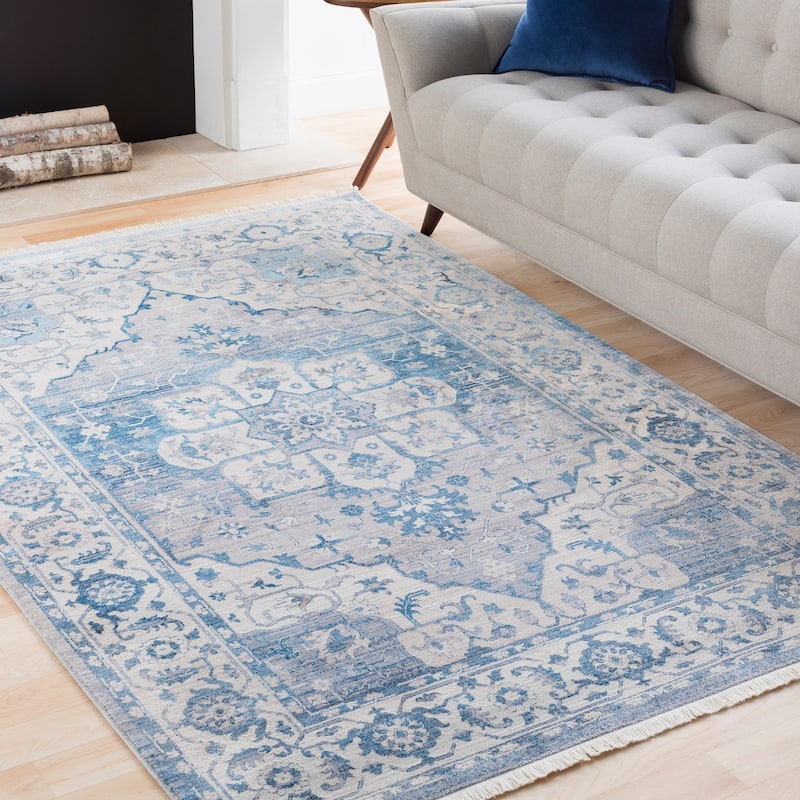 Vintage Persian Traditional Blue Area Rug - 8' 10" x 12' 10" - 8' 10" x 12' 10" - Blue