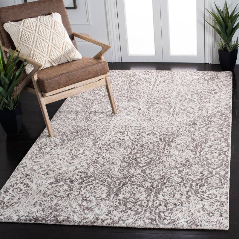 SAFAVIEH Handmade Restoration Vintage Xena Wool Rug - 8' x 10' - Beige/Ivory