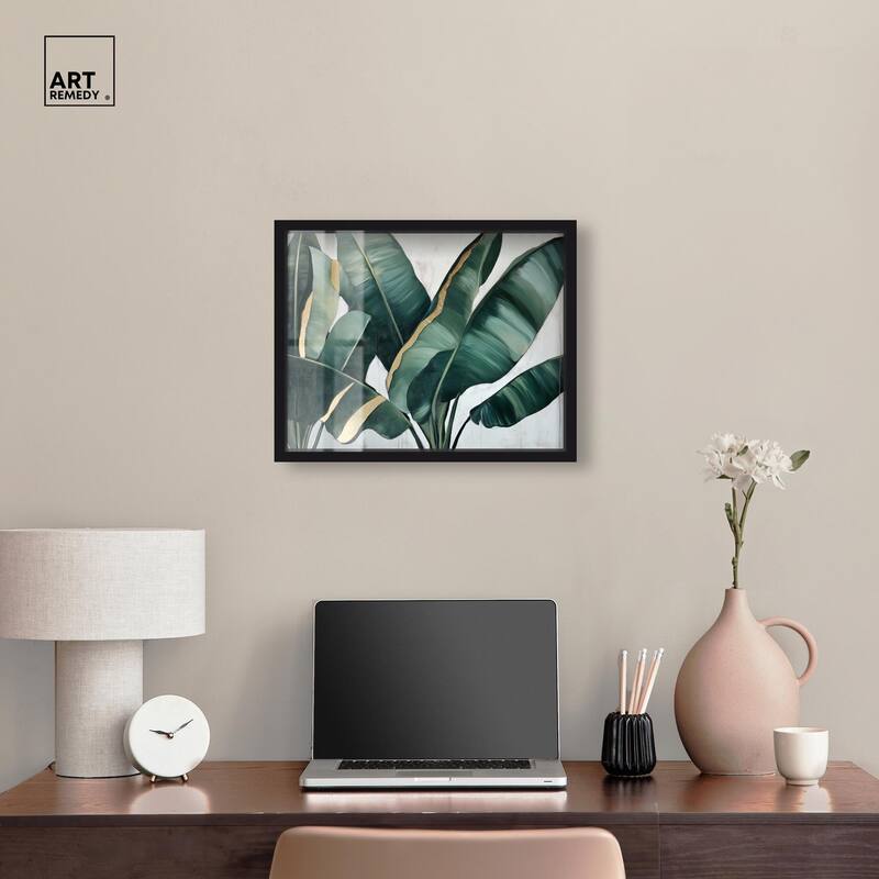 Jungle Jewel Jade I Shadowbox by Art Remedy