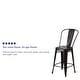 preview thumbnail 4 of 97, 24'' High Metal Indoor-Outdoor Counter Height Stool with Back