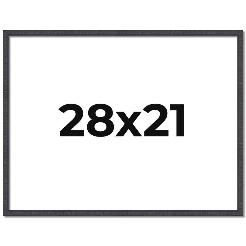 28x21 Frame Brown Picture Frame - Complete Modern Photo Frame Includes
