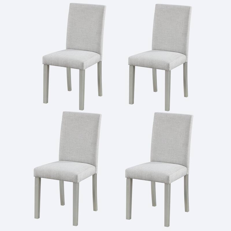 Dining Chairs Only, Dining Chairs Set for 4, Kitchen Chair with Padded Seat, Side Chair for Dining Room