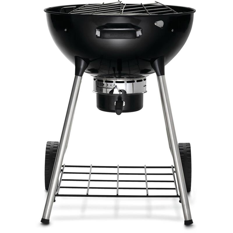 Napoleon NK22K-LEG-3 23" Wide Charcoal Portable Grill with Lid Hanger