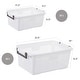 preview thumbnail 3 of 5, HANAMYA Stackable Storage Basket Organizer with Handle | Storage Bin, Set of 4