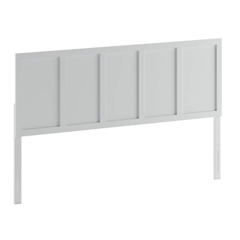 Contemporary Paneled Wooden Headboard Only