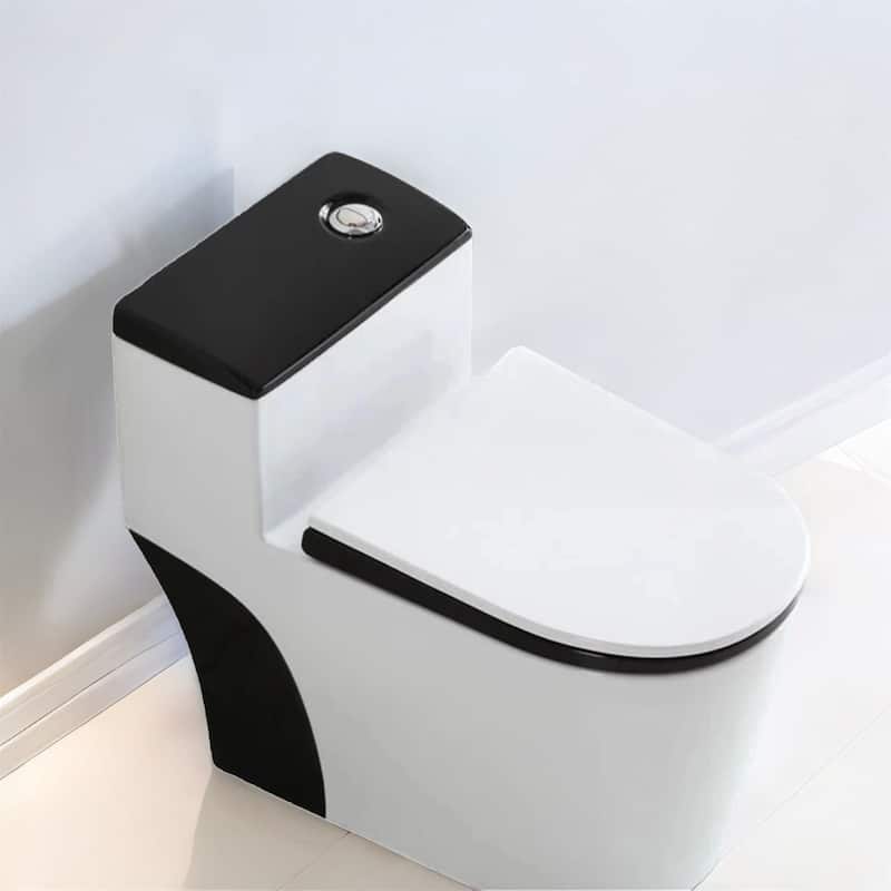White Mordern Ceramic One Piece Toilet (Seat Included)