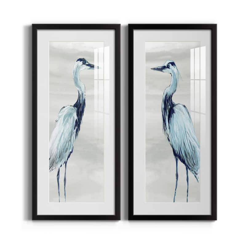 By the Sea Crane I-Premium Gallery Framed Print - Ready to Hang