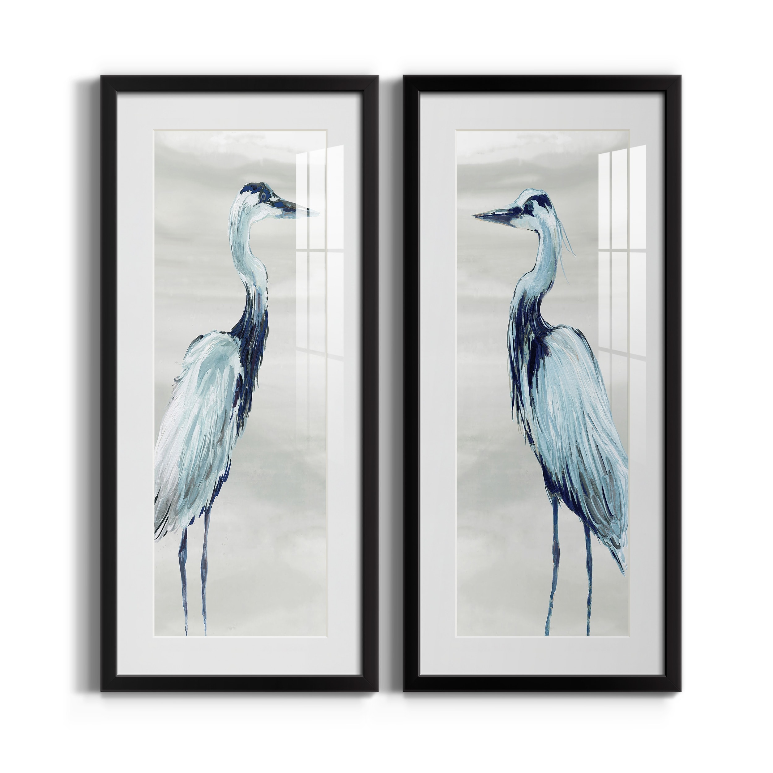 By the Sea Crane I-Premium Gallery Framed Print - Ready to Hang