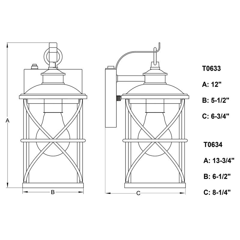 James Allan VXWS15959 Oculus 12" Tall Outdoor Wall Sconce with Seedy