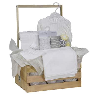 20 Piece Baby Neutral Shower Wardrobe Gift Crate