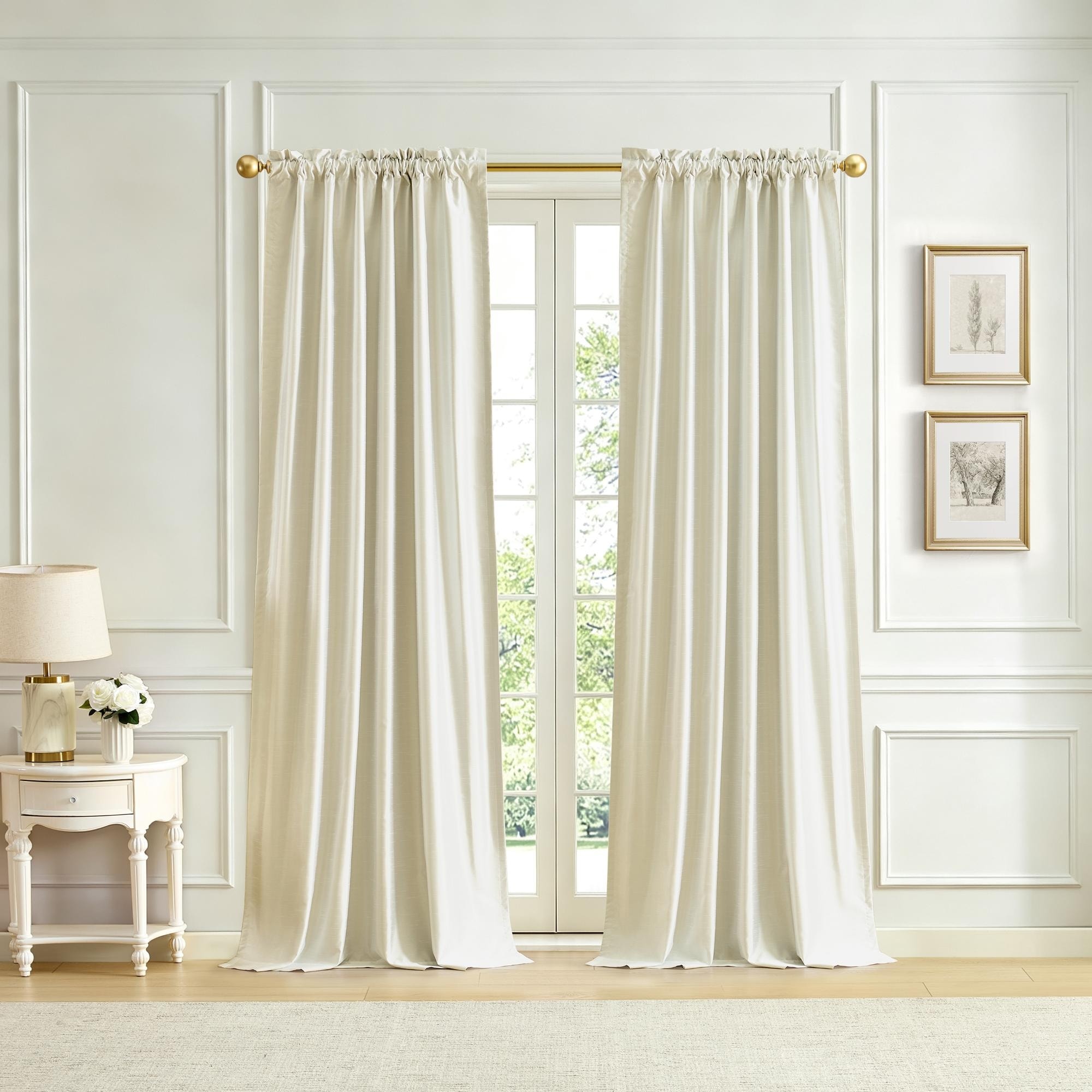 Lenox Imperial Faux Silk Window Curtain