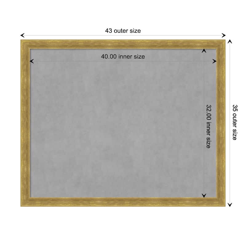 Amanti Art Angled Gold Framed Magnetic Board - Board Size 40x32