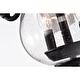 Anisma Anna 28 Inch Mid-Century Modern Style Lighted Ceiling Fan with Remote - Black