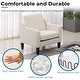 preview thumbnail 89 of 133, VINGLI Mid Century Modern Fabric Accent Chair