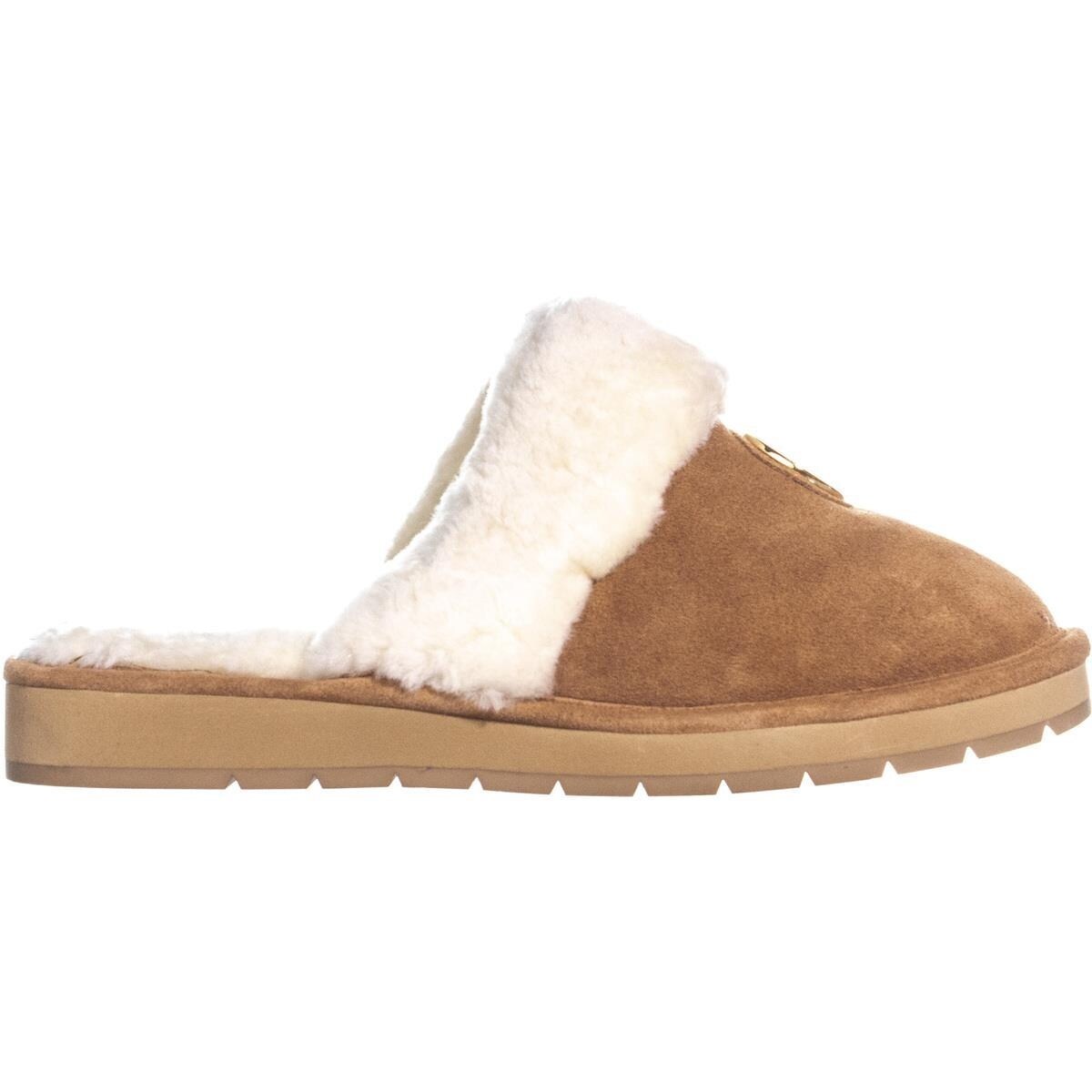 Shop Michael Michael Kors Winter Slippers Walnut 11 Us