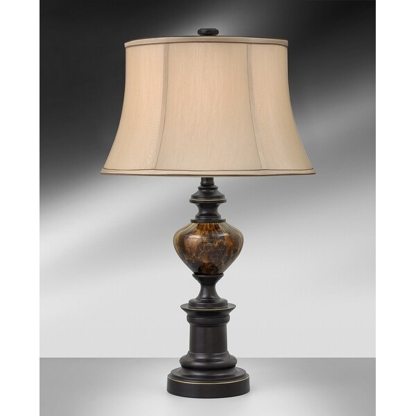 Argos 28 in. Madison Bronze and Dark Goldenrod Table Lamp On Sale Bed Bath Beyond 38230926