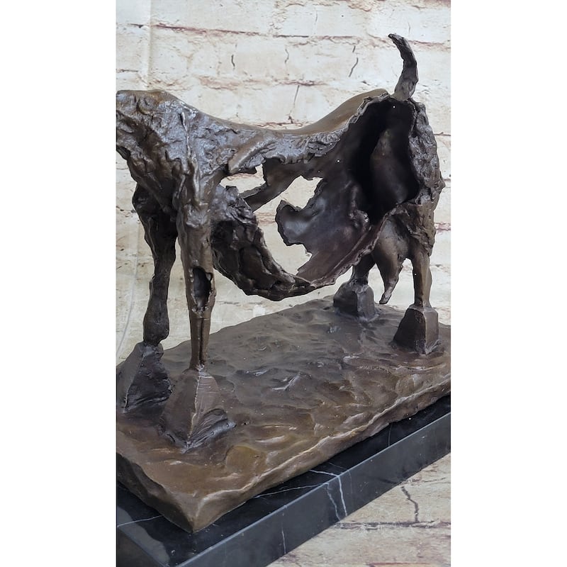 Pablo Pico She Goat 1952 Bronze Statue Sculpture Replica Figure Marble Base 14.5 Inches