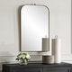 preview thumbnail 4 of 4, Uttermost 08185 Cassidy 21" W x 33" H Arched Framed Bathroom Mirror