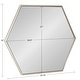 preview thumbnail 31 of 54, Kate and Laurel McNeer Glam Hexagon Framed Wall Mirror