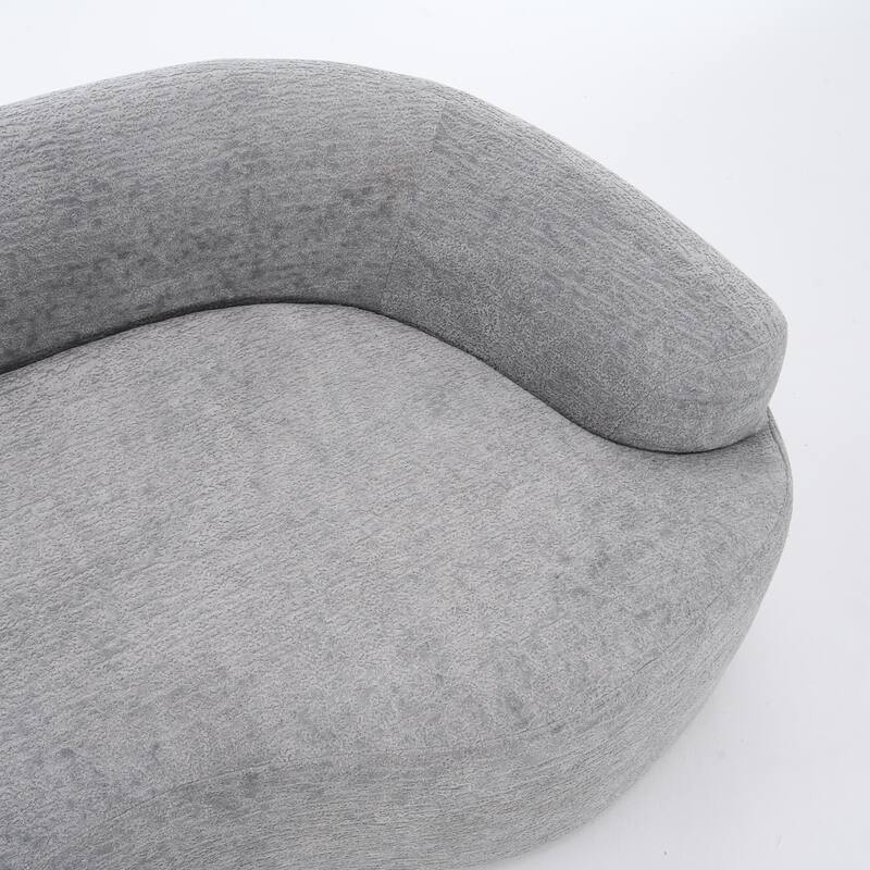 110" Foam Classic 4-Seater Sofa with 4 Pillows for Apartment