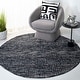 preview thumbnail 20 of 191, SAFAVIEH Handmade Abstract Lottie Modern Wool Rug 4' Round - Black/Grey