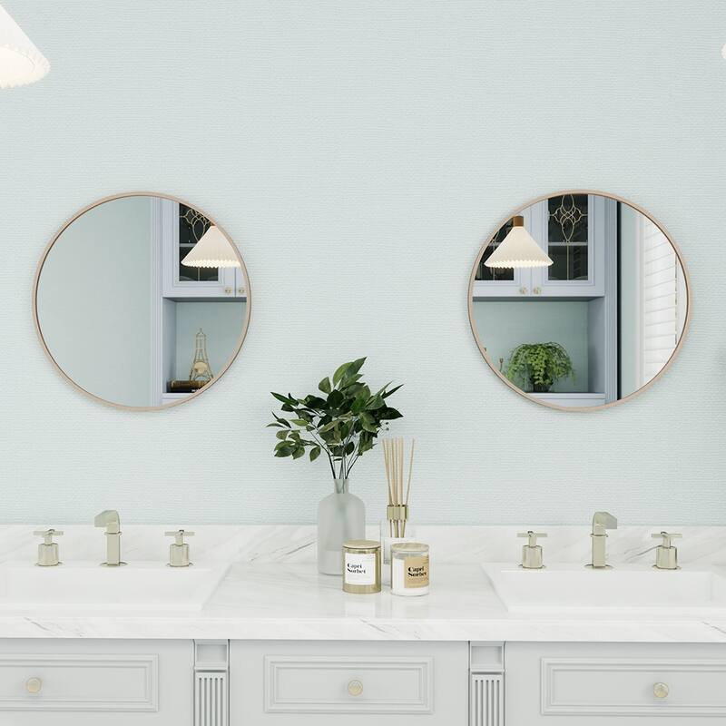 Maypex Aluminium Framed Circular Wall Mirror