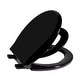 preview thumbnail 11 of 17, 2 in 1 Toilet Seat for Toddlers and Adults with Built-in Potty Training Seat Black