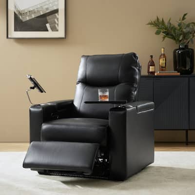 Lothaire Genuine Leather Recliner by HULALA HOME